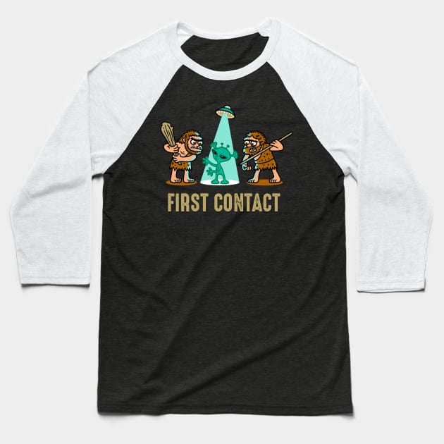 First Contact Baseball T-Shirt by byTxemaSanz